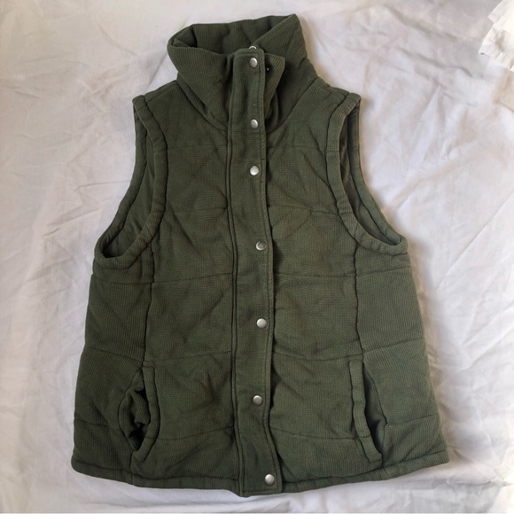 Mododoc Green Waffle Knit Vest - Picture 1 of 3
